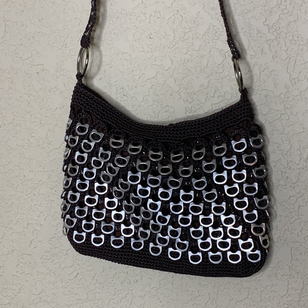 Hand crochet pop top purse